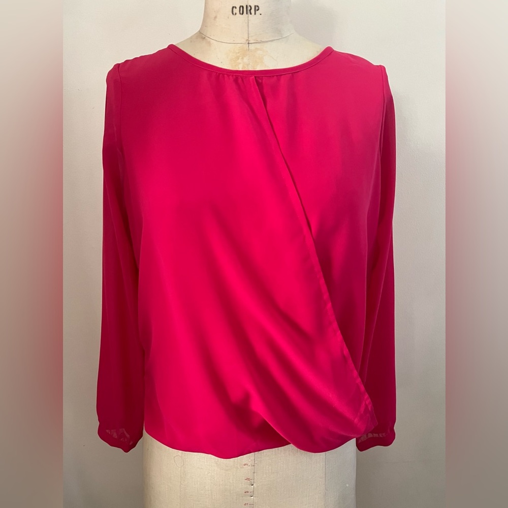 Buffalo David Bitton Twisted Front and Back Popover Top Size S/P